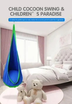 Kinder Nomad Gear Kinderzimmermöbel|Kinderwagen & Zubehör-Bunte Kinderhängematte - Gemütlicher Kinderbett-Kokon