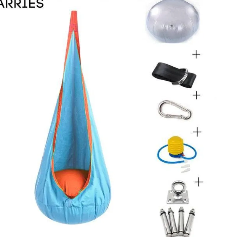 Kinder Nomad Gear Kinderzimmermöbel|Kinderwagen & Zubehör-Bunte Kinderhängematte - Gemütlicher Kinderbett-Kokon