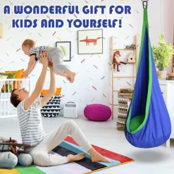 Kinder Nomad Gear Kinderzimmermöbel|Kinderwagen & Zubehör-Bunte Kinderhängematte - Gemütlicher Kinderbett-Kokon
