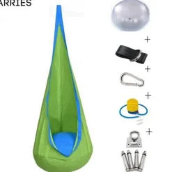 Kinder Nomad Gear Kinderzimmermöbel|Kinderwagen & Zubehör-Bunte Kinderhängematte - Gemütlicher Kinderbett-Kokon