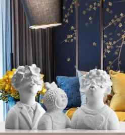 Timeless Vessels Wohndeko-Bunte Kindervasen aus Kunstharz – lustige Kinderdekoration