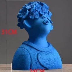 Timeless Vessels Wohndeko-Bunte Kindervasen aus Kunstharz – lustige Kinderdekoration