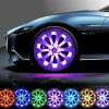 Wild u0026 Free Gear Autozubehör|Automobilindustrie-Bunte LED Solar Reifenkappenleuchten - Helles Autozubehör
