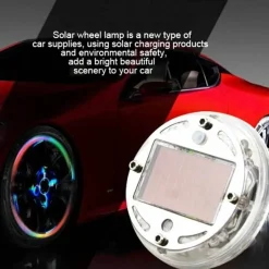 Wild u0026 Free Gear Autozubehör|Automobilindustrie-Bunte LED Solar Reifenkappenleuchten - Helles Autozubehör
