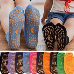 Kinder The Decor Haven Kinderwagen & Zubehör-Bunte rutschfeste Kindersocken – atmungsaktiv und bequem