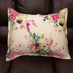 Plush Perch Bettzeug-Bunte Seidenkissenbezüge - 100 % natürlicher Stoff