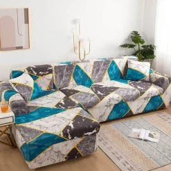 Comfort u0026 Style Gadgets Für Zuhause-Bunter rutschfester Sofabezug – moderner Möbelschutz