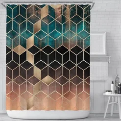 Aqua Essence Badezimmer-Caesar Duschvorhang – Elegantes römisches Badezimmerdekor