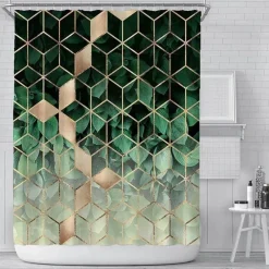 Aqua Essence Badezimmer-Caesar Duschvorhang – Elegantes römisches Badezimmerdekor