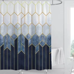 Aqua Essence Badezimmer-Caesar Duschvorhang – Elegantes römisches Badezimmerdekor