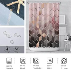 Aqua Essence Badezimmer-Caesar Duschvorhang – Elegantes römisches Badezimmerdekor