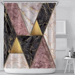 Aqua Essence Badezimmer-Caesar Duschvorhang – Elegantes römisches Badezimmerdekor