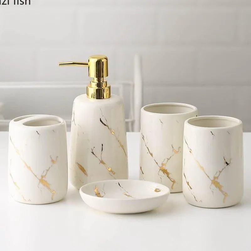 The Bath Nook Badezimmer-Calabria Bathroom Accessories Set - Stylish Home Décor Essentials