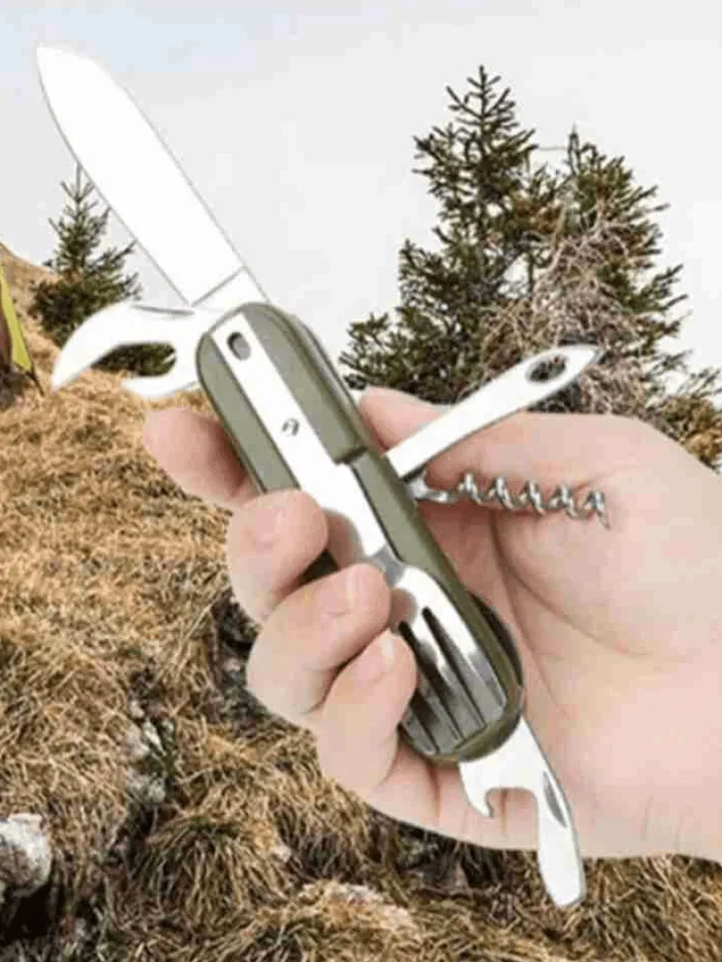 Roam Ready Camping-Werkzeuge|Outdoor-Artikel-Campinggeschirr-Set – All-in-One-Outdoor-Kochset