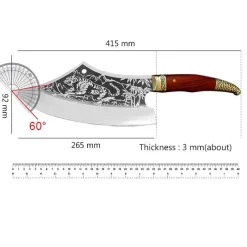 The Outdoor Vault Heimwerkzeuge|Outdoor & Garten-Campingmesser - Edelstahl Fighter Tiger Design