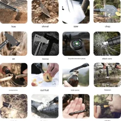 The Outdoor Vault Camping-Werkzeuge|Camping Im Freien-Camping-Werkzeugset – Unverzichtbare All-in-One-Outdoor-Ausrüstung