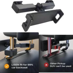 Wild u0026 Free Gear Autozubehör|Automobilindustrie-Car Assister Einziehbarer Telefonhalter für den Rücksitz