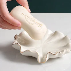 Tom Wohndeko|Badezimmer-Carivelle Ceramic Decorative Dish – Gold-Edged Jewelry & Trinket Tray