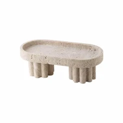 Cozy Nest Decor Wohndeko-Carlotta Travertin-Tablett