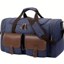 BagAura Taschen & Geldbörsen-Carry-On Duffel – Reisetasche mit Trolley-Hülle & Gepäckfach