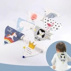 Kinder The Decor Haven Kinderwagen & Zubehör|Babykleidung-Cartoon Baby Schweißtuch - Süßes saugfähiges Babylätzchen