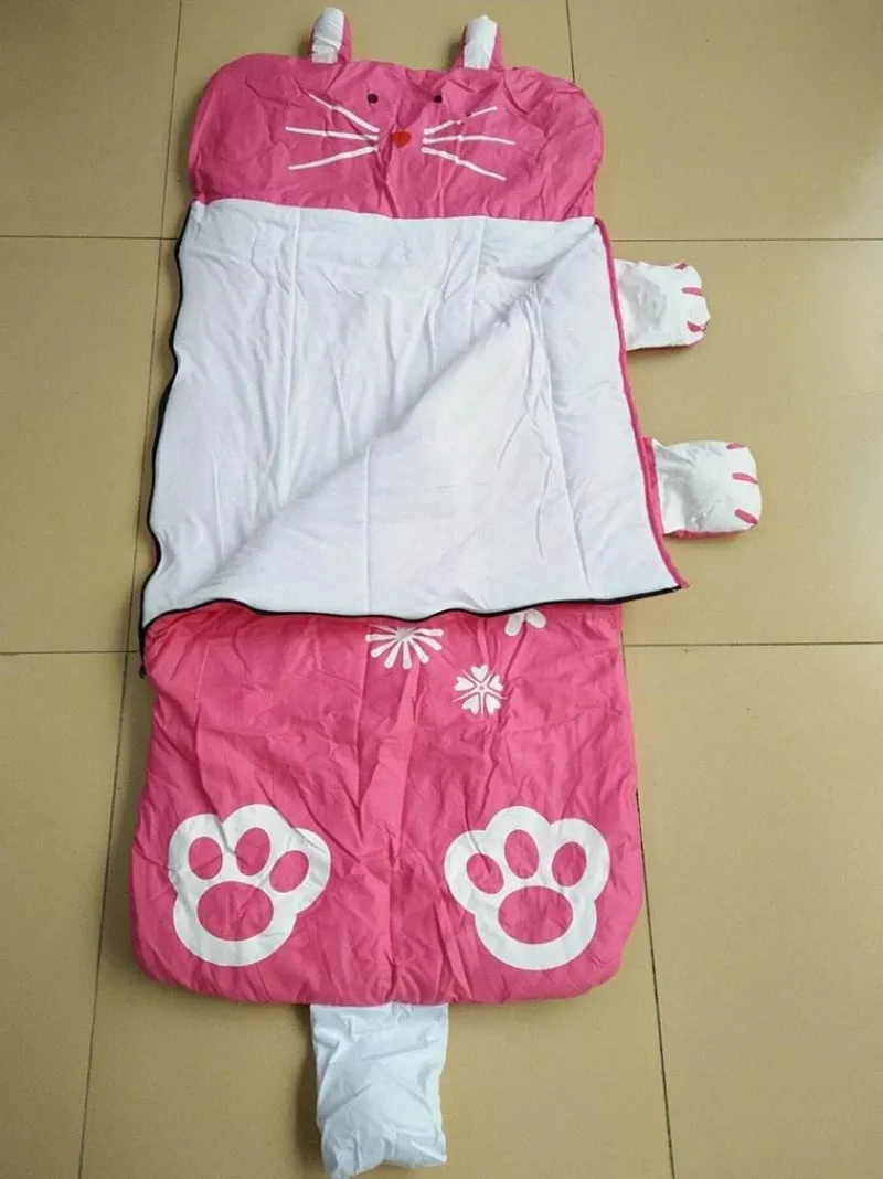 The Decor Haven Camping-Werkzeuge|Outdoor-Artikel-Cartoon Dinosaurier Kind Schlafsack