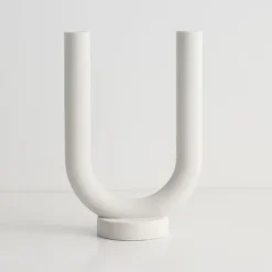 Tom Wohndeko-Ceranova Abstract Ceramic Candle Holder – Modern Minimalist Accent