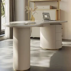 The Lounge Loft Möbel-Cesarina Büroschreibtisch – Moderner Schreibtisch mit Stauraum