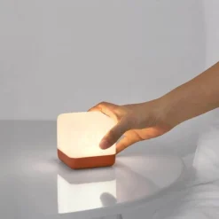 Comfort u0026 Style Beleuchtung-Chargeable Square Night Lamp - Elegant LED Table Lamp