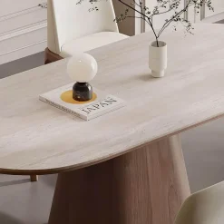 The Lounge Loft Möbel-Charles Travertin Esstisch - Eleganter Natursteintisch