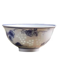 Elegance at the Table Küche & Esszimmer-Chinesische blau-weiße Gemüseteller und Reissuppenschüsseln aus Porzellan - 2er-Set