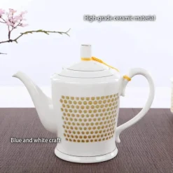 Feast u0026 Flair Küche & Esszimmer-Chinesische blau-weiße Teekanne – 660 ml, Kung-Fu-Teegeschirr