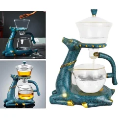 The Cozy Mug Küche & Esszimmer-Chinesische Drachenteekanne aus Keramik – Magnetisches Teeservice