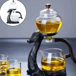 The Cozy Mug Küche & Esszimmer-Chinesische Drachenteekanne aus Keramik – Magnetisches Teeservice