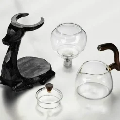 The Cozy Mug Küche & Esszimmer-Chinesische Drachenteekanne aus Keramik – Magnetisches Teeservice