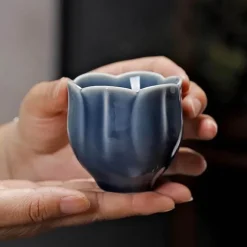 Plates u0026 More Küche & Esszimmer-Chinesisches Kung-Fu-Teetassen-Set – Blumenkeramik, Espresso-Keramik