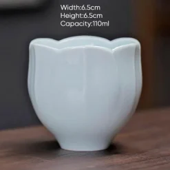 Plates u0026 More Küche & Esszimmer-Chinesisches Kung-Fu-Teetassen-Set – Blumenkeramik, Espresso-Keramik