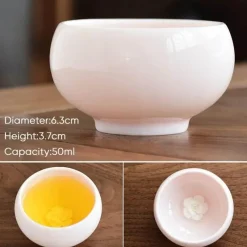 Plates u0026 More Küche & Esszimmer-Chinesisches Teetassen-Set aus Porzellan – elegante Espressotassen aus Keramik