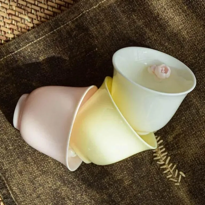 Plates u0026 More Küche & Esszimmer-Chinesisches Teetassen-Set aus Porzellan – elegante Espressotassen aus Keramik