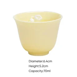 Plates u0026 More Küche & Esszimmer-Chinesisches Teetassen-Set aus Porzellan – elegante Espressotassen aus Keramik