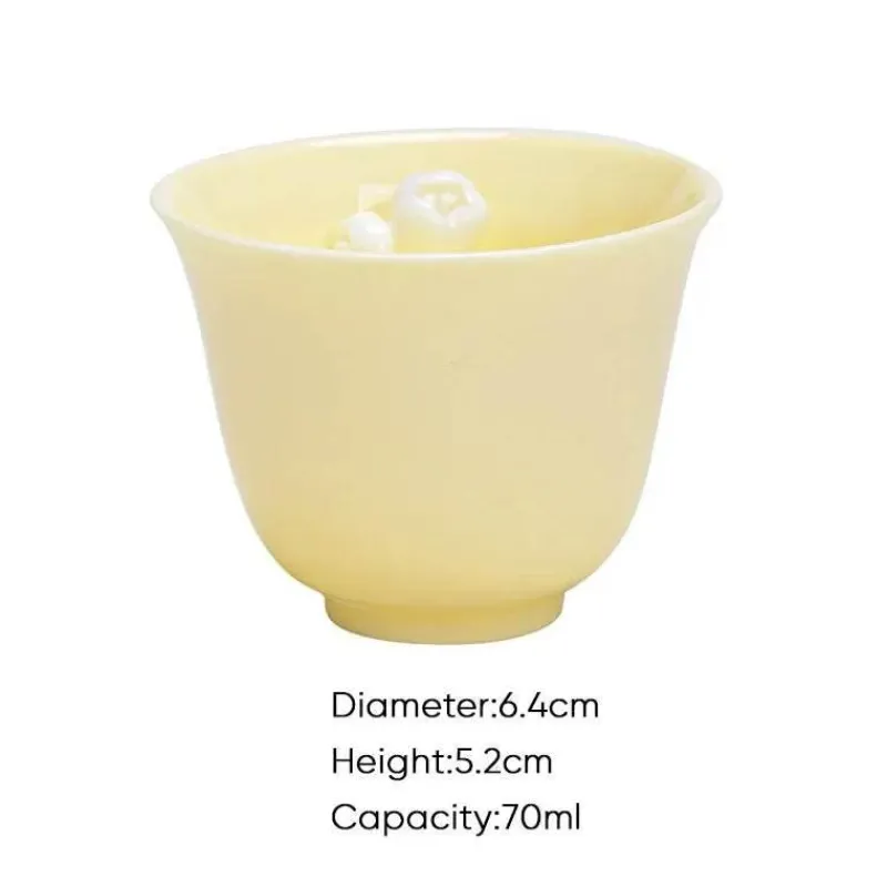 Plates u0026 More Küche & Esszimmer-Chinesisches Teetassen-Set aus Porzellan – elegante Espressotassen aus Keramik