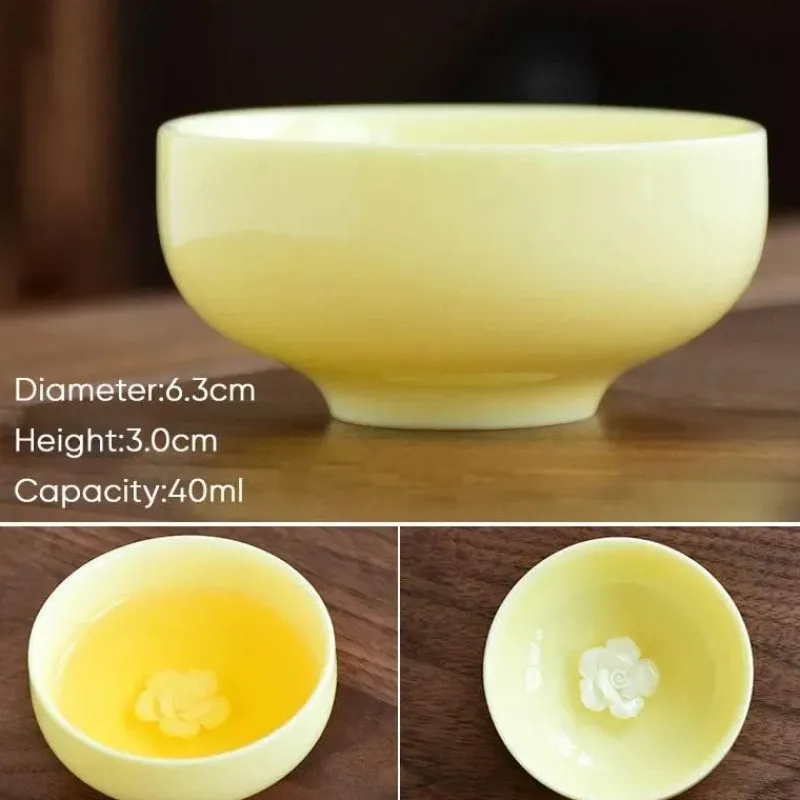 Plates u0026 More Küche & Esszimmer-Chinesisches Teetassen-Set aus Porzellan – elegante Espressotassen aus Keramik