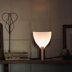 Glow u0026 Shade Beleuchtung-Chrome Blossom Table Lamp - Modern Floral Lighting