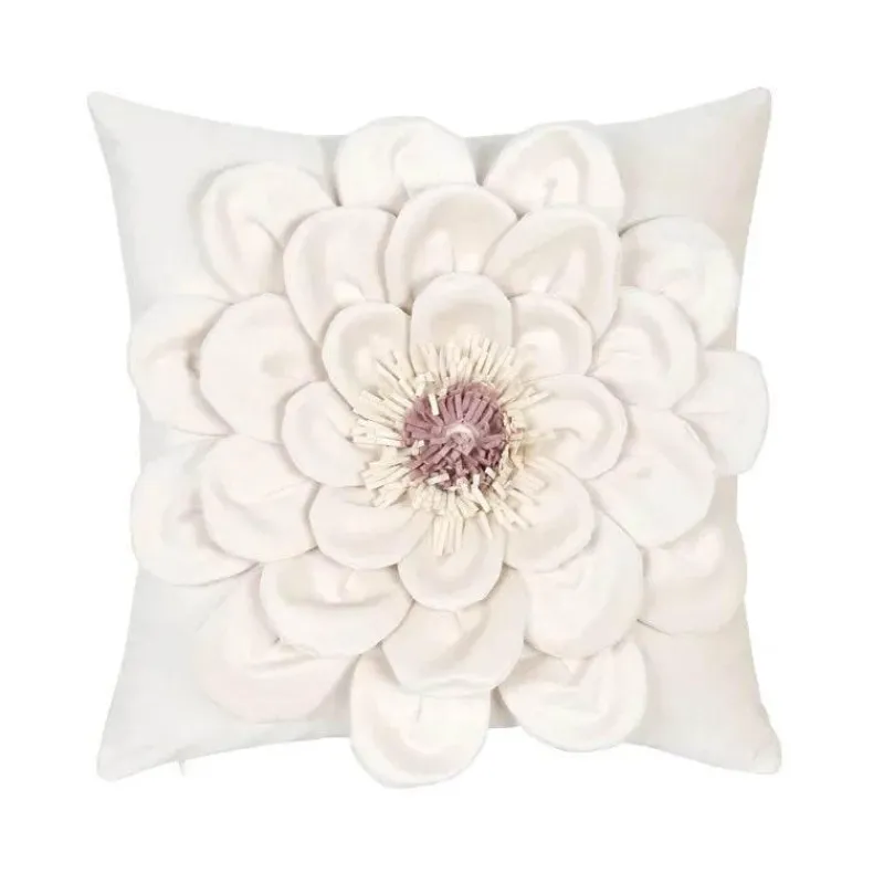 Pillow Haven Bettzeug-Chrysanthemum Patchwork Kissenbezug – Elegantes Blumendesign