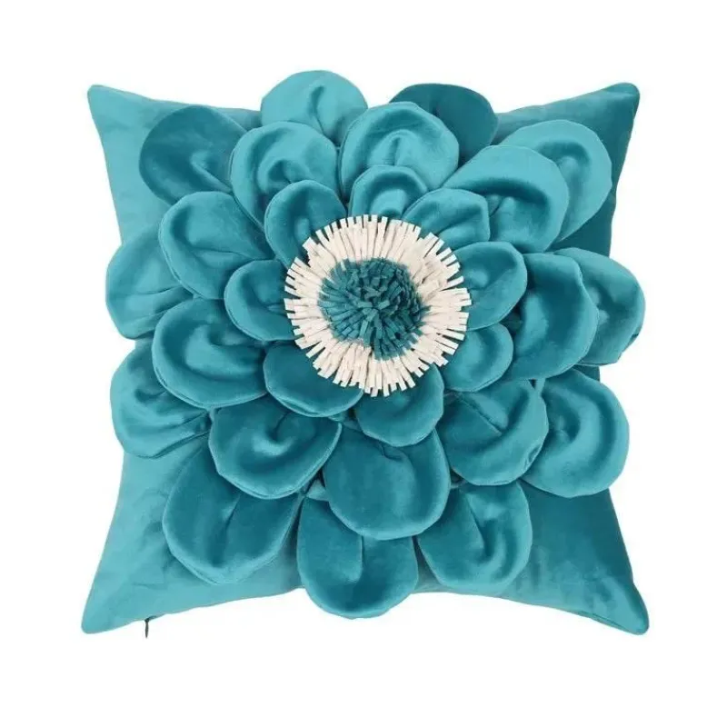 Pillow Haven Bettzeug-Chrysanthemum Patchwork Kissenbezug – Elegantes Blumendesign
