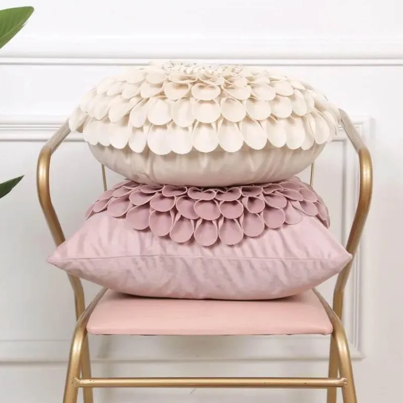 Pillow Haven Bettzeug-Chrysanthemum Patchwork Kissenbezug – Elegantes Blumendesign