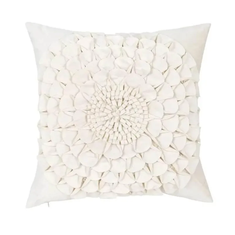 Pillow Haven Bettzeug-Chrysanthemum Patchwork Kissenbezug – Elegantes Blumendesign