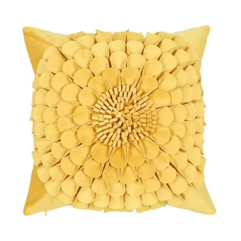 Pillow Haven Bettzeug-Chrysanthemum Patchwork Kissenbezug – Elegantes Blumendesign