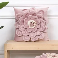 Pillow Haven Bettzeug-Chrysanthemum Patchwork Kissenbezug – Elegantes Blumendesign