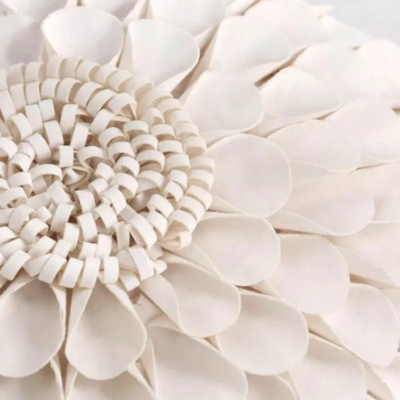 Pillow Haven Bettzeug-Chrysanthemum Patchwork Kissenbezug – Elegantes Blumendesign